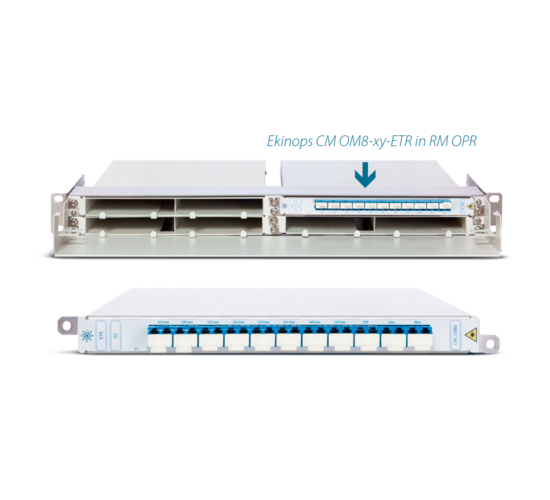 Мультиплексор Ekinops CM_OM8-B1-ETR Cassette Mounted 8 Channel MUX/DMUX CH44-51