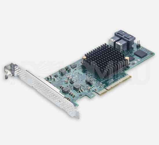 HBA-адаптер, 2 порта SFF-8643, LSI SAS 3008 Сontroller, PCIe 3.0 X8 - ДВДМ.РУ (DSO-Z-12G2SF3-3008-X30-8)